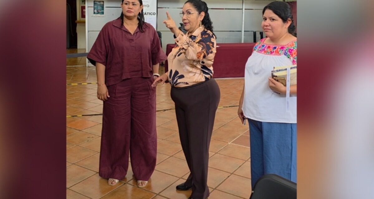 Llega Raquel Bonilla a la SEV, recorre con ex titular Claudia Tello instalaciones