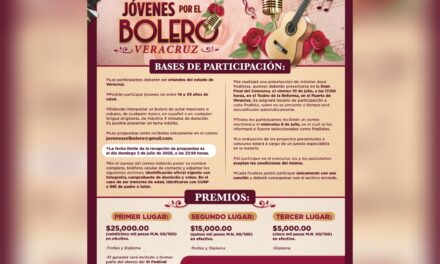 Abre SECVER convocatoria para el segundo concurso Jóvenes por el Bolero: Veracruz