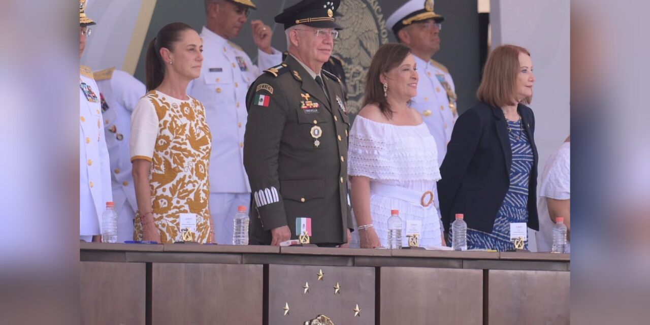 Acompaña Rocío Nahle a la presidenta Claudia Sheinbaum en graduación de cadetes navales
