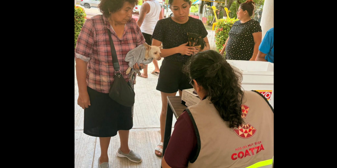 Concluyó la jornada de vacunación antirrábica canina y felina en los ejidos 5 de Mayo, Cangrejera II y Colorado