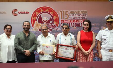 “Hacemos memoria y reconocemos la herencia social”: Coatzacoalcos conmemora 115 años de su elevación a ciudad