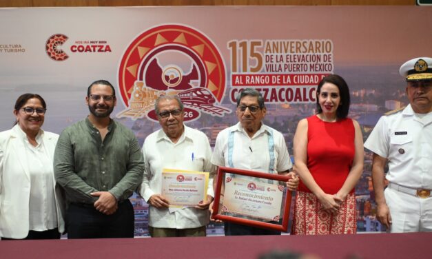 “Hacemos memoria y reconocemos la herencia social”: Coatzacoalcos conmemora 115 años de su elevación a ciudad