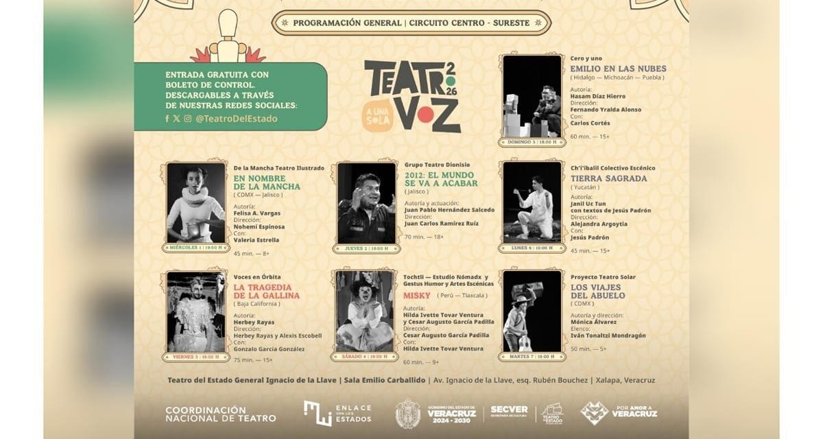 Inicia el XXI Festival de Monólogos Teatro A Una Sola Voz