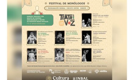 Inicia el XXI Festival de Monólogos Teatro A Una Sola Voz