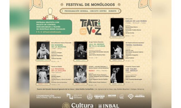 Inicia el XXI Festival de Monólogos Teatro A Una Sola Voz