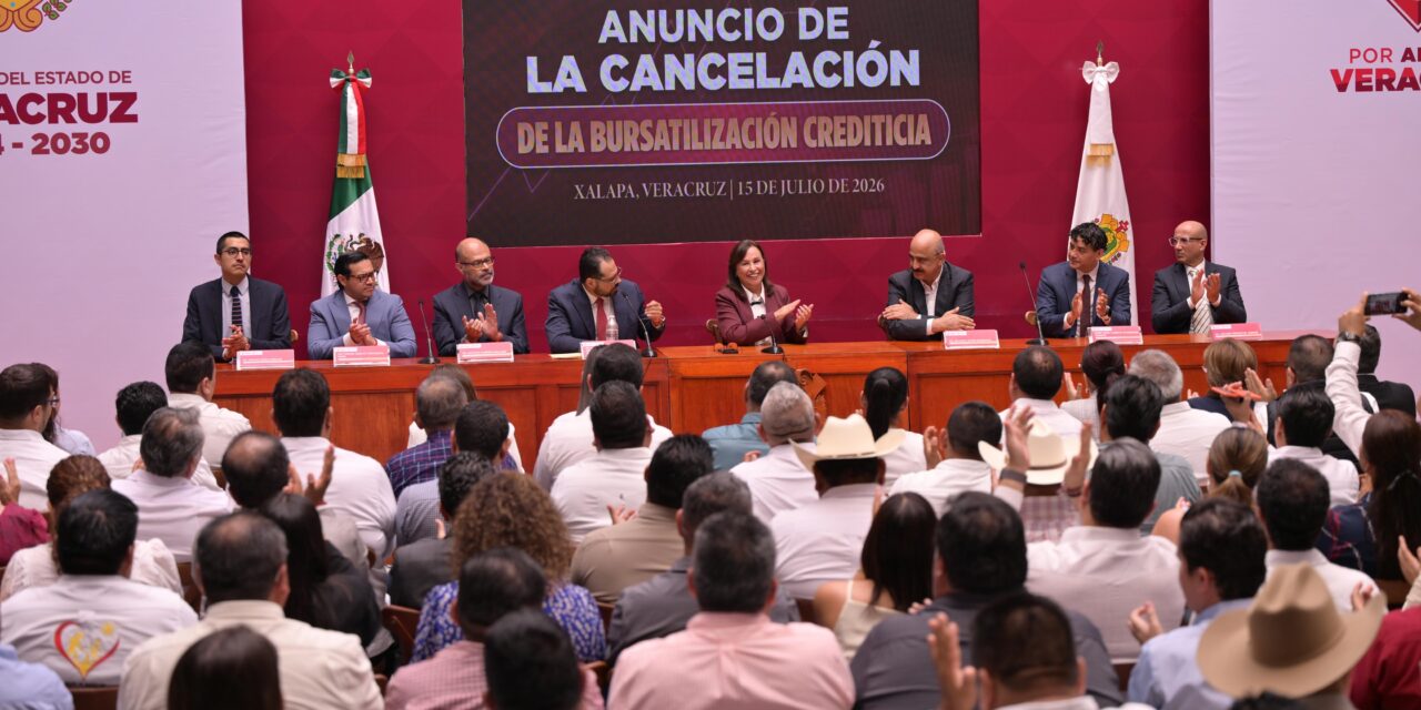Logro histórico, Veracruz extingue la deuda bursátil de 199 municipios: Gobernadora