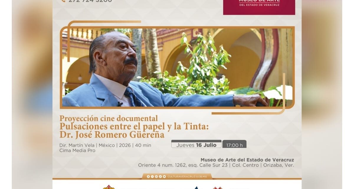 SECVER presentará documental sobre la vida y obra de José Romero Güereña