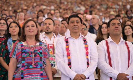 Rocío Nahle refrenda la hermandad entre Veracruz y Oaxaca en la Guelaguetza