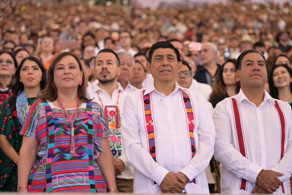 Rocío Nahle refrenda la hermandad entre Veracruz y Oaxaca en la Guelaguetza