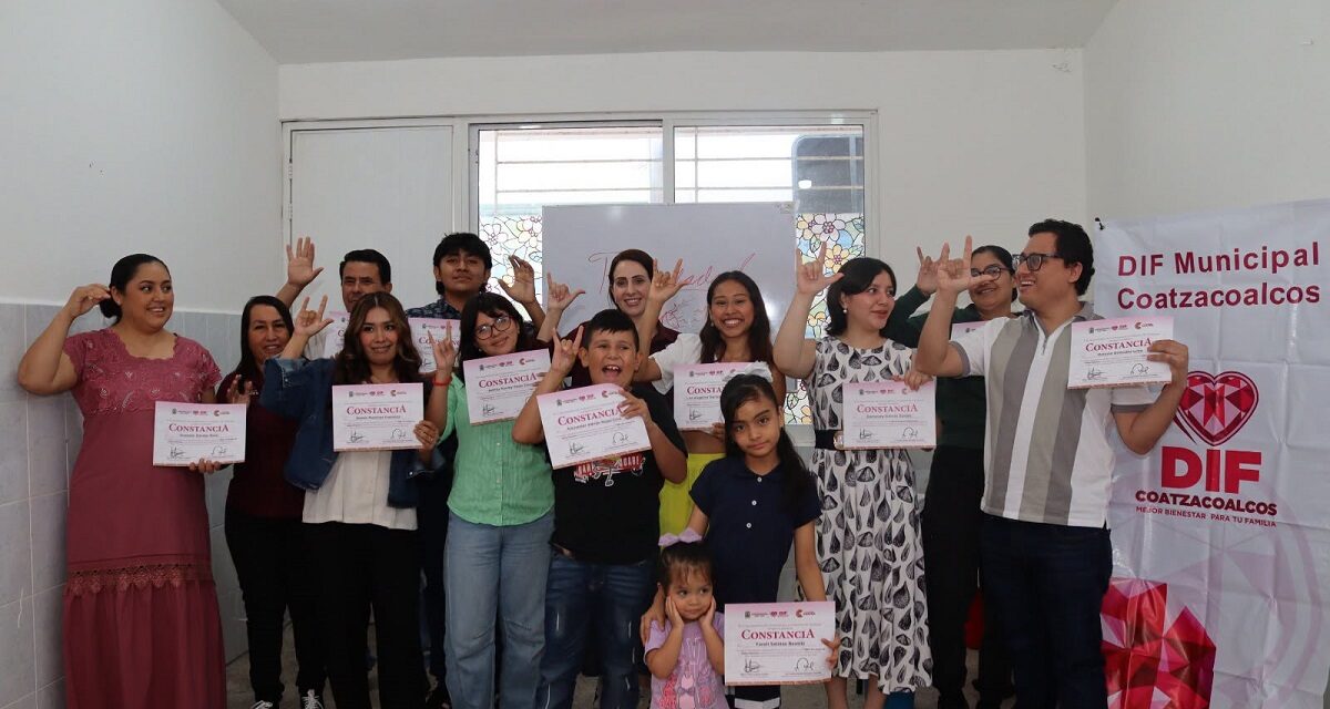 Promueve DIF Coatzacoalcos una sociedad más incluyente con taller de Lengua de Señas