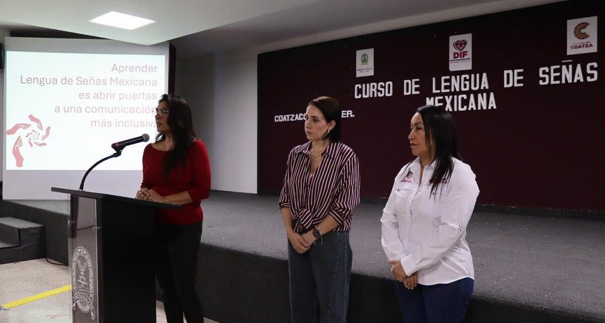 Capacitan a servidores públicos de Coatzacoalcos en Lengua de Señas Mexicana