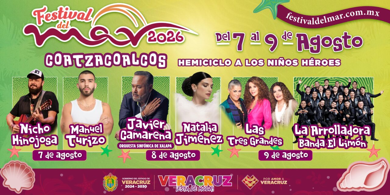 Conoce las actividades previas y la programación del Festival del Mar en Coatzacoalcos