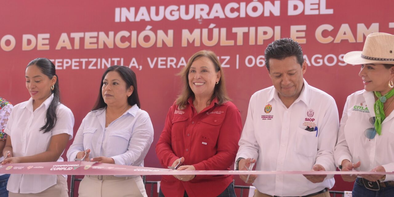 Gobernadora Rocío Nahle cumple con la construcción del Centro de Atención Múltiple en Tepetzintla