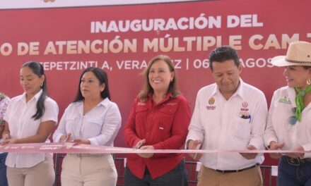 Gobernadora Rocío Nahle cumple con la construcción del Centro de Atención Múltiple en Tepetzintla