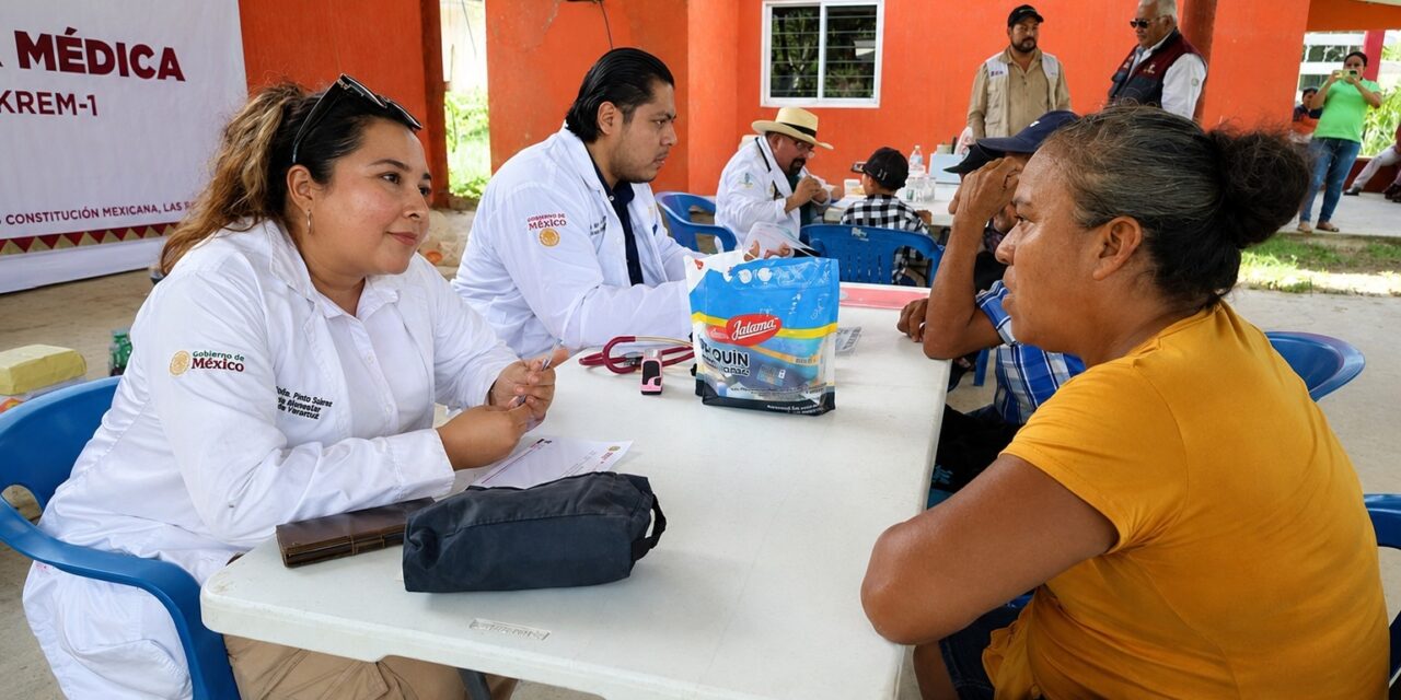 Salud despliega atención médica y vigilancia sanitaria en Las Choapas