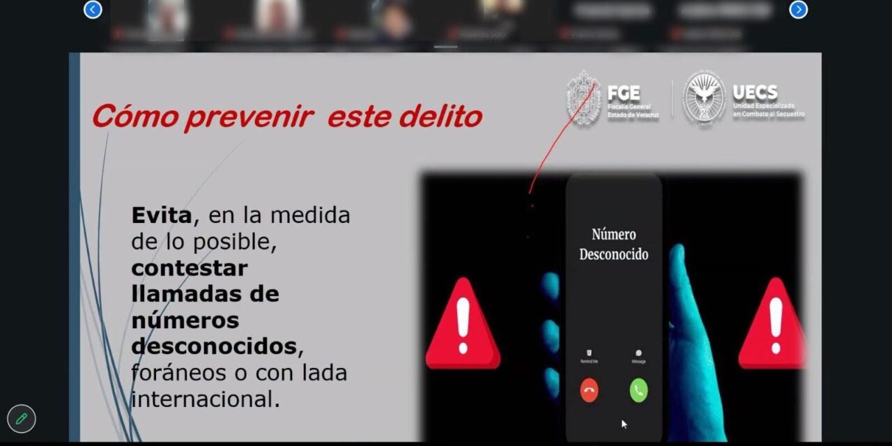 Veracruz fortalece prevención contra la extorsión con capacitación de UECS en 24 municipios