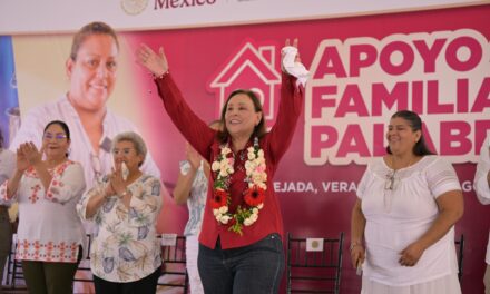 Tienen una Gobernadora que no va a dejar solo al pueblo: Rocío Nahle