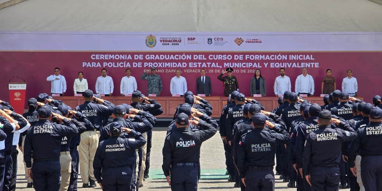 Veracruz suma 107 nuevos elementos a las tareas de Policía de Proximidad