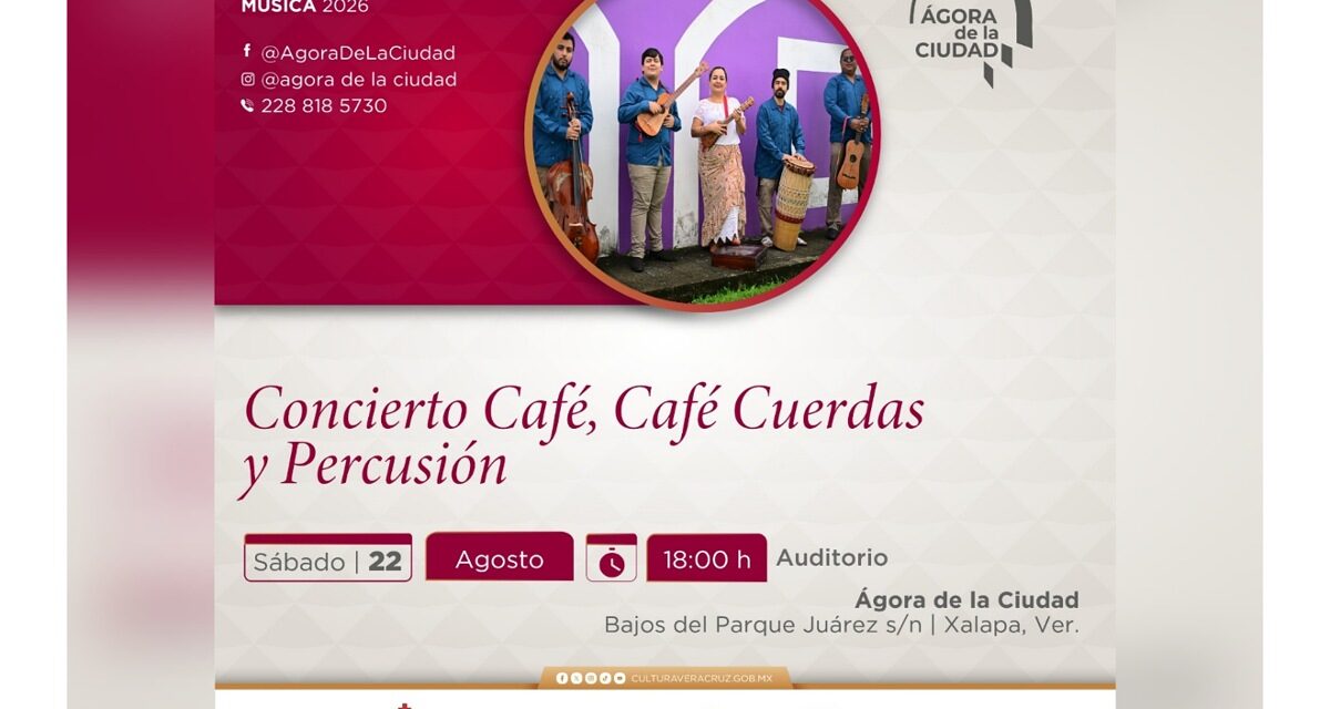 Ofrece la SECVER concierto de son jarocho en el Ágora de la Ciudad de Xalapa