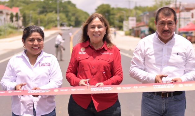 Rocío Nahle entrega 33 kilómetros completamente rehabilitados de la carretera Álamo–Tihuatlán