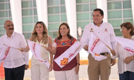 Rocío Nahle da el banderazo de inicio de la ampliación del World Trade Center Veracruz