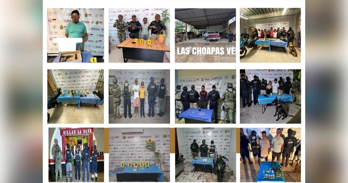 30 detenidos en 42 cateos, resultado del despliegue operativo ministerial en 31 municipios de Veracruz