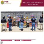 Seis establecimientos de Xalapa son intervenidos; UECS asegura 18 máquinas tragamonedas