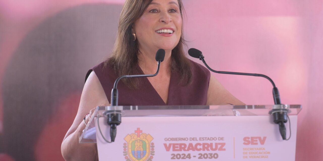 Rocío Nahle inaugura ciclo escolar; 2 millones de estudiantes regresan a clases