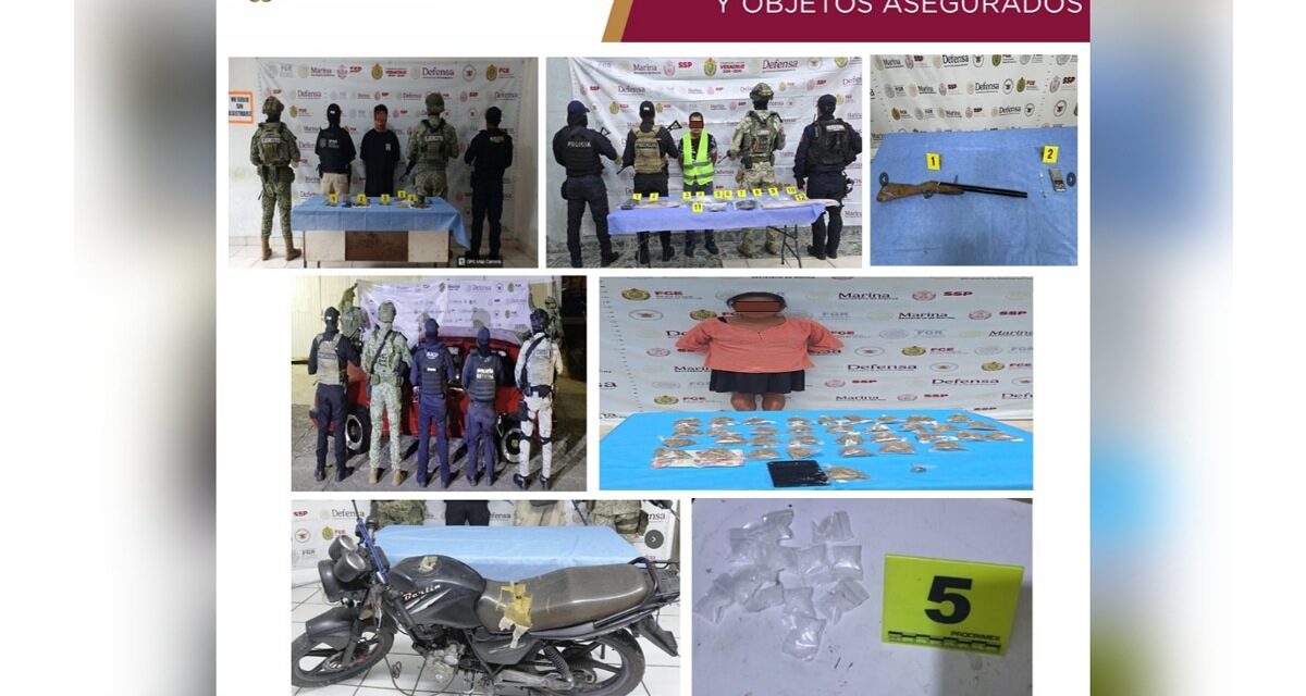 59 cateos en 39 municipios de Veracruz dejan 38 detenidos y fortalecen acciones contra el delito