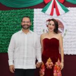 Preside Pedro Miguel Rosaldo y Sonia Marie Salvador festejos patrios en Coatzacoalcos