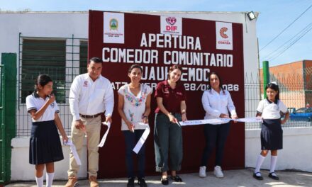 “Un espacio de solidaridad y cercanía”: Sonia Marie inaugura sexto Comedor Comunitario en la colonia Cuauhtémoc