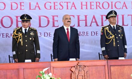 En el 179 Aniversario de la Gesta de los Niños Héroes, Fuerzas Armadas refrendan compromiso con la seguridad de Veracruz