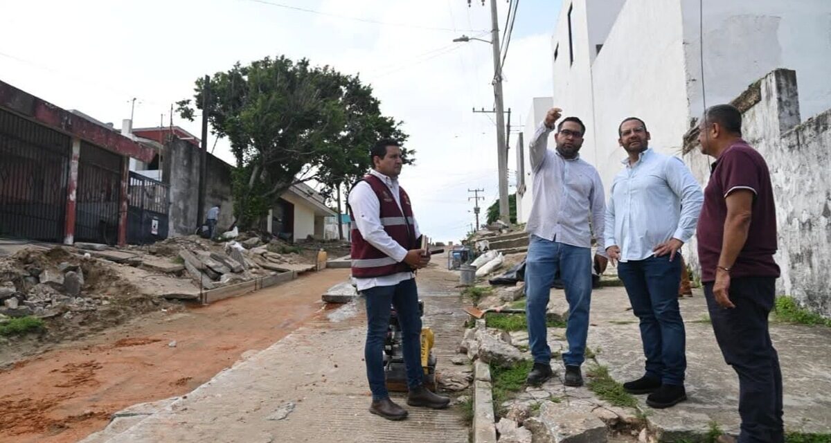 Supervisa alcalde Pedro Miguel Rosaldo García obra histórica de drenaje en la colonia Vistalmar​
