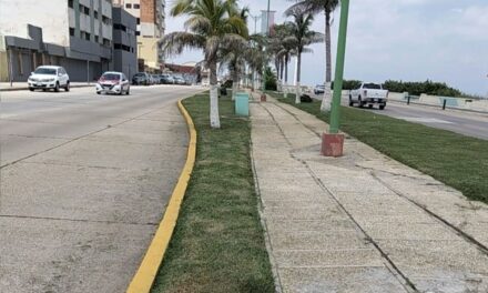 Realiza Ayuntamiento operativo integral de limpieza y mantenimiento en el Malecón de Coatzacoalcos