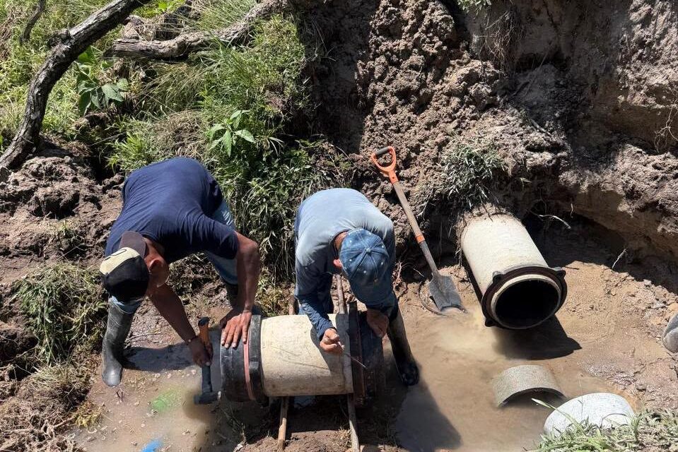 Incrementa CAEV a 180 litros por segundo el flujo de agua en Martínez de la Torre