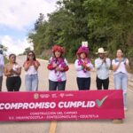 Cumple Rocío Nahle con la Huasteca; inaugura tramo en Huayacocotla – Zontecomatlán