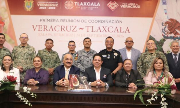Instalan Veracruz y Tlaxcala primera mesa interestatal de seguridad