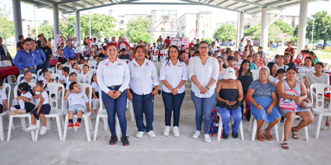 Acercan servicios gratuitos a familias de San Martín con brigada del DIF