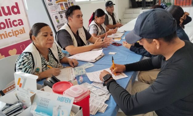Realizan jornada integral de salud para policías municipales de Coatzacoalcos