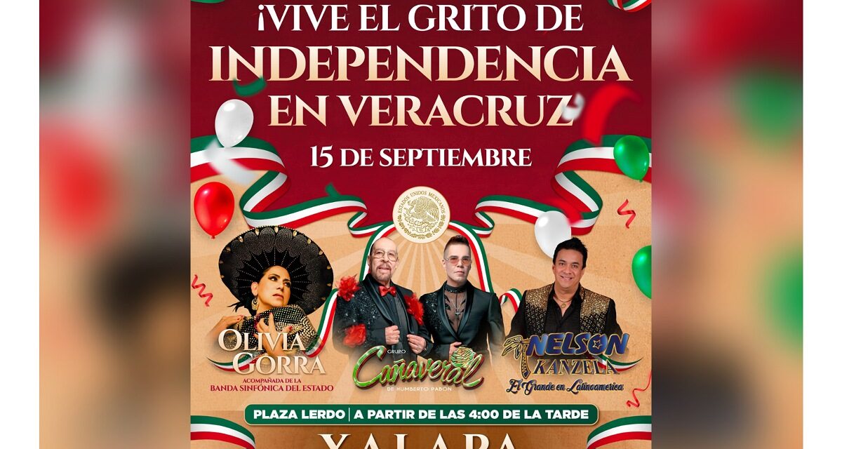 Alista Veracruz una gran celebración por el Grito de Independencia