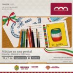 Taller de postales ilustradas en la Pinacoteca Diego Rivera