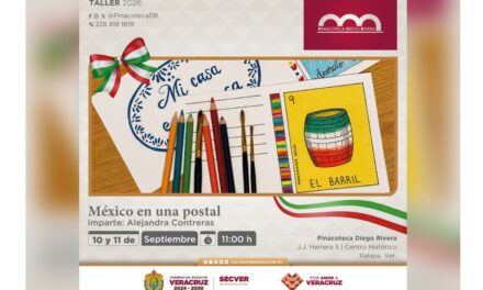 Taller de postales ilustradas en la Pinacoteca Diego Rivera
