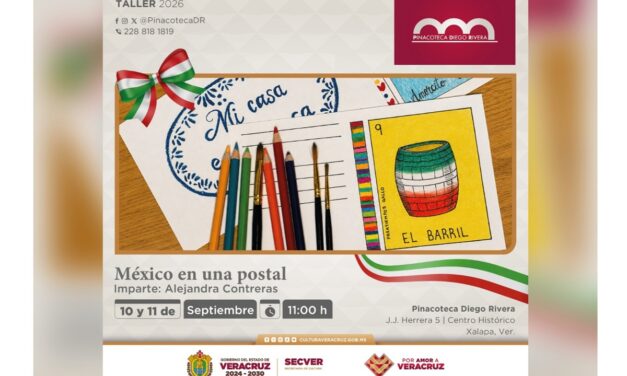 Taller de postales ilustradas en la Pinacoteca Diego Rivera