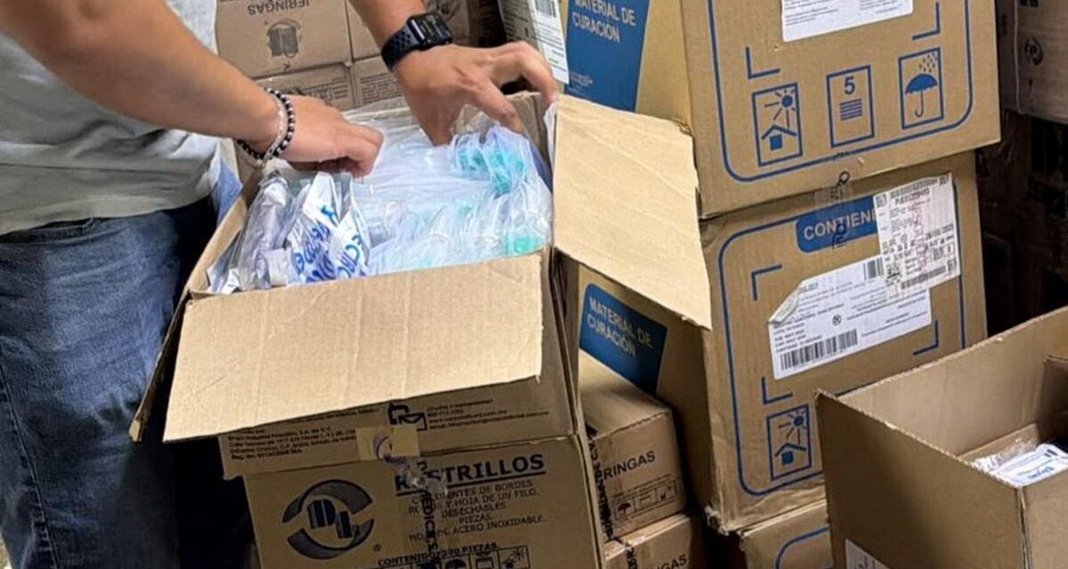 Arriban insumos hospitalarios y material quirúrgico al CAE
