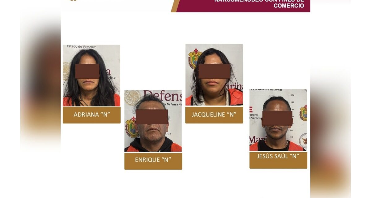Prisión preventiva a cuatro personas por presunto narcomenudeo en Orizaba