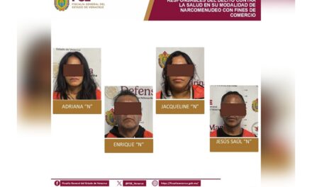 Prisión preventiva a cuatro personas por presunto narcomenudeo en Orizaba