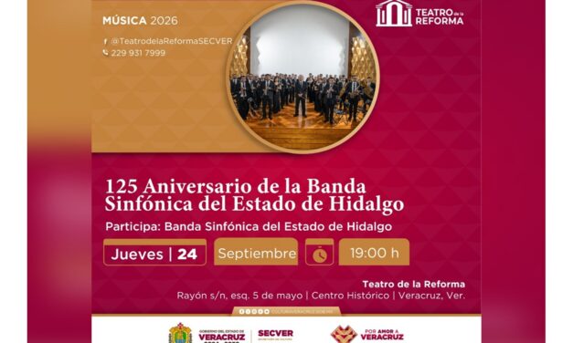 Concierto de la Banda Sinfónica del Estado de Hidalgo en el Teatro de la Reforma