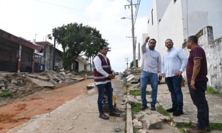Obra histórica en Vistalmar separará por primera vez el drenaje sanitario del pluvial; Pedro Miguel Rosaldo supervisa trabajos