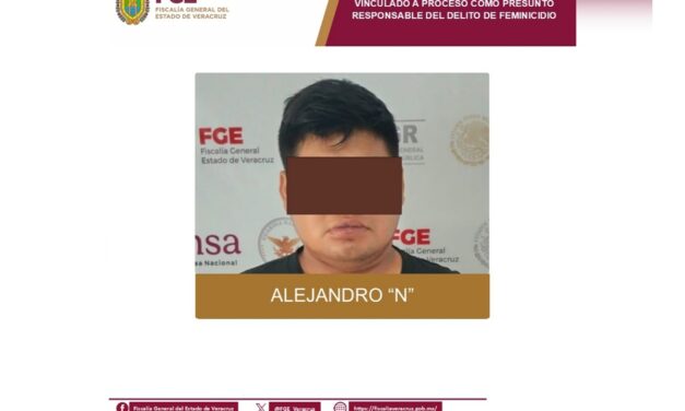 Prisión preventiva para Alejandro “N”, señalado como presunto feminicida en Cosamaloapan
