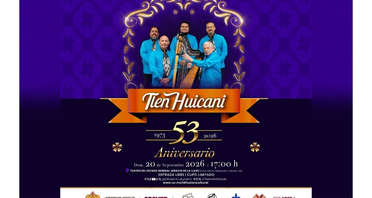 Celebra SECVER el 53.º aniversario de Tlen Huicani en el Teatro del Estado